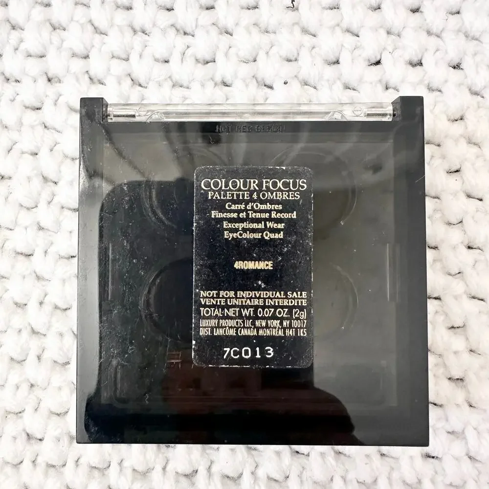 Lancome Colour Focus Palette 4 Ombres 4Romance Compact Travel Size 0.07 oz